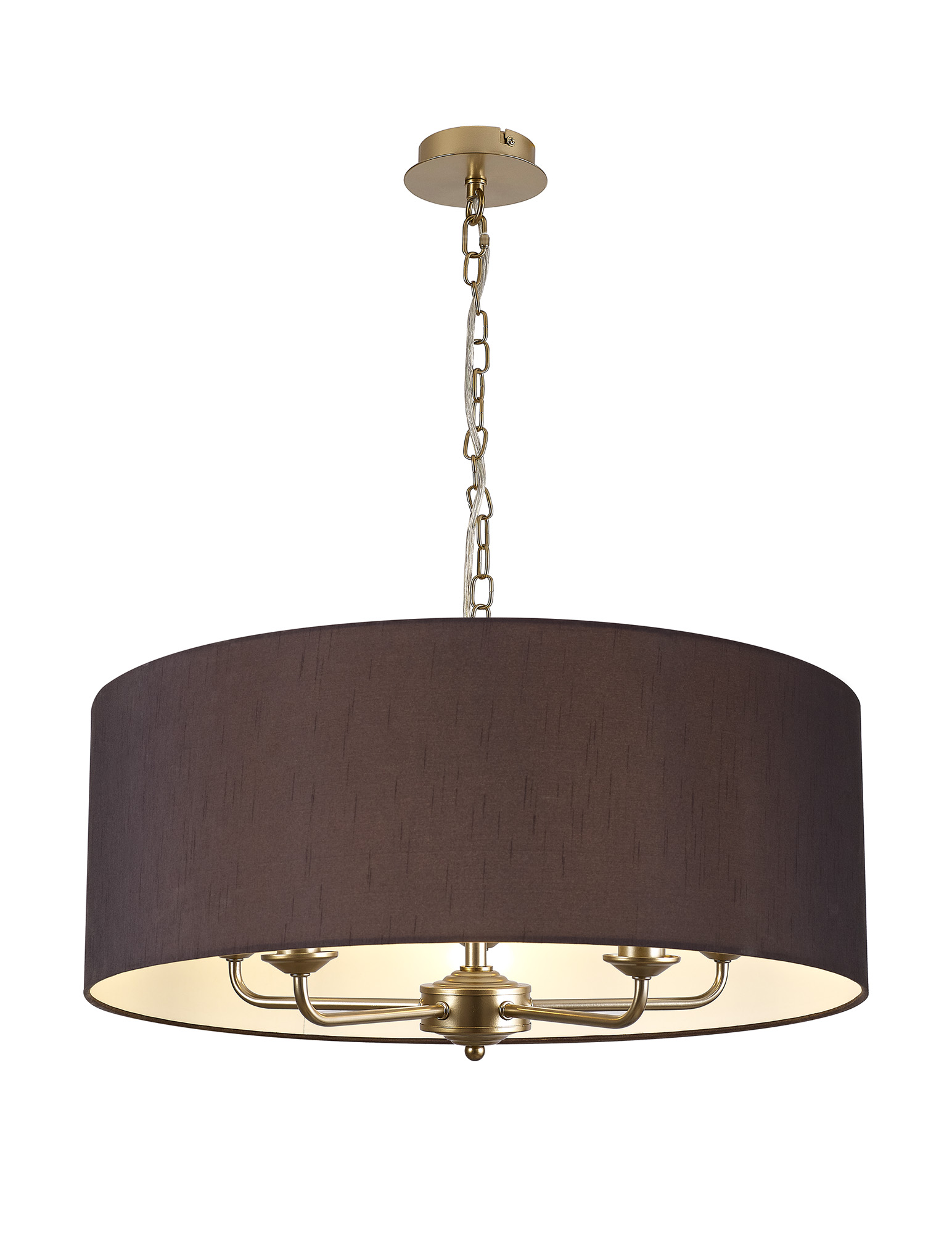 Banyan 60cm 5 Light Pendant Champagne Gold; Black